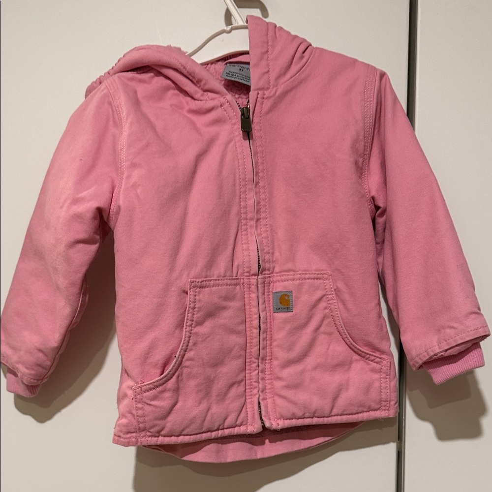 Carhartt Pink Fleece-Lined Hoodie